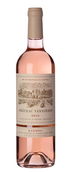 Château Vannières Bandol Rosé has flavors of white peach and toasted almond