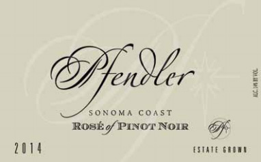 Pfendler Vineyards 2014 Rose of Pinot Noir offers bright fruit flavors that pair well with summer salads