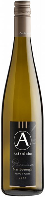 Astrolabe 2012 Province Pinot Gris displays fragrant aromas and flavors of pear and stone fruit