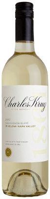 Charles Krug 2012 St. Helena Sauvignon Blanc, one of GAYOT's Top 10 Seafood Wines