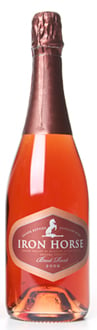Pair Iron Horse 2007 Brut Rosé with similarly colored foods like salmon, shrimp, lobster and rainbow trout