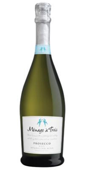 The Ménage à Trois Prosecco is flirty in both name and taste