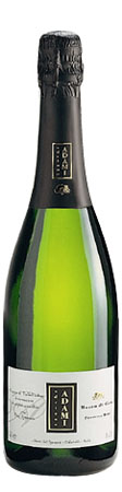 A bottle of Adami 2009 Vigneto Giardino Dry Prosecco di Valdobbiadene Superiore