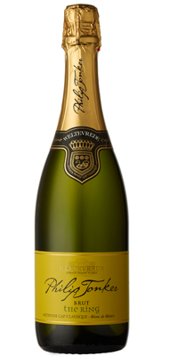 The first bottle of Weltevrede 2009 Philip Jonker Brut "The Ring" was opened on the winemaker's wedding day