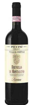 Piccini 2008 Riserva Brunello di Montalcino DOCG, one of GAYOT's Top 10 Steak Wines