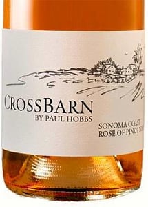 Crossbarn 2014 Rosé of Pinot Noir is delicately colored and aromatic 