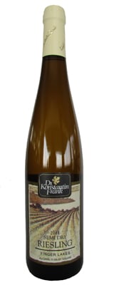 Dr. Frank's Vinifera Wine Cellars 2011 Semi-Dry Riesling features sweet apple, peach and orange blossom flavors