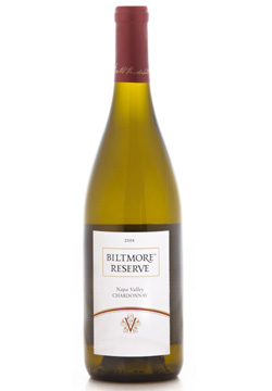 Biltmore Reserve 2008 Napa Valley Chardonnay, on our list of the Top Value Wines