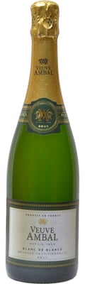 Veuve Ambal Blanc de Blancs Methode Traditionelle offers the same stone fruit flavors and lively mouthfeel found in Champagne