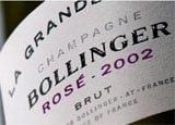 Wine label of Bollinger 2002 La Grande Année Rosé, our Wine of the Week review