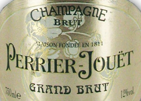 Wine label of Perrier-Jouet Grand Brut, our Wine of the Week review