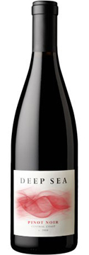 A bottle of Deep Sea 2008 Pinot Noir, our wine of the week