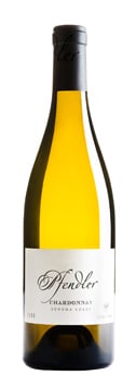 A bottle of Pfendler Vineyards 2009 Chardonnay, our wine of the week