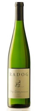 A bottle of Radog 2007 Dry Gewürztraminer, our wine of the week