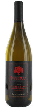 A bottle of Beckmen Vineyards 2008 Le Bec Blanc, our wine of the week