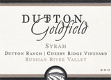 Wine label of Dutton Goldfield 2008 Cherry Ridge Vineyard Syrah, our Wine of the Week review