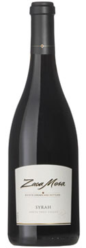 A bottle of Zaca Mesa 2007 Mesa Reserve Syrah, our Wine of the Week review