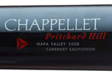 Wine label of Chappellet 2008 Pritchard Hill Cabernet Sauvignon, our wine of the week