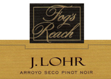 Wine label of J. Lohr 2009 Fog's Reach Pinot Noir