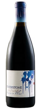 A bottle of Waterstone Winery 2007 Study in Blue, our wine of the week