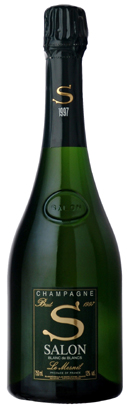A bottle of Champagne Salon 1997 Blanc de Blancs Le Mesnil, our wine of the week