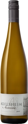 A bottle of Adelsheim Vineyard 2011 Auxerrois, our wine of the week