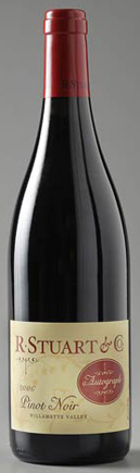 A bottle of R. Stuart & Co. 2008 Autograph Pinot Noir, our wine of the week