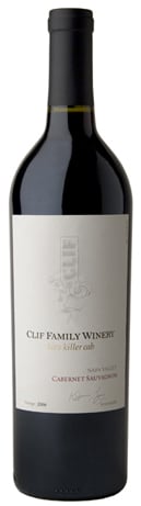 A bottle of Clif Family Winery 2008 Kit's Killer Cab Cabernet Sauvignon, our wine of the week
