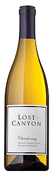 A bottle of Lost Canyon Winery 2010 Ruxton Vineyard Chardonnay, our wine of the week