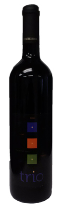 A bottle of Pinnacle Ridge 2010 Trio, our wine of the week
