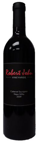 A bottle of Robert John Vineyards 2009 Cabernet Sauvignon, our wine of the week