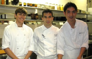 Chef Brian Redzikowski with his sous chefs