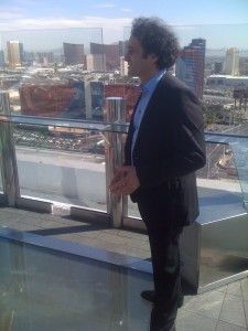 Owner of Palms Casino Resort George Maloof on the deck of Ghostbar