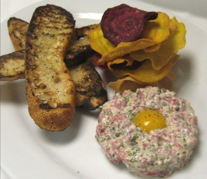 Steak tartare is one of many new offerings on the revamped menu at Bin 36.