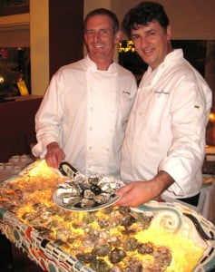 Chef Joe Miller & Maître Ecailler Christophe Happillon at Joe's restaurant 
