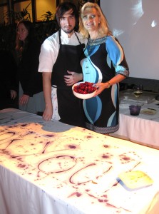 Chef Jordan Kahn with Sophie Gayot (at an event earlier in the year)