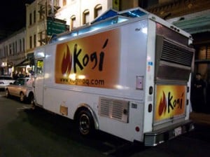 The popular Kogi food truck in the LA-area serves up a fusion of Korean and Mexican cuisine