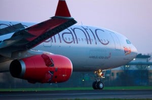 Virgin Atlantic A330 on the runway