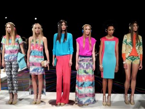 Models show off Walter Baker's W118 collection during New York Fashion Week