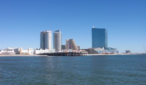 A view of Atlantic City from the water