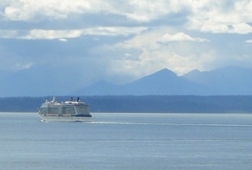 The Celebrity Solstice at sea