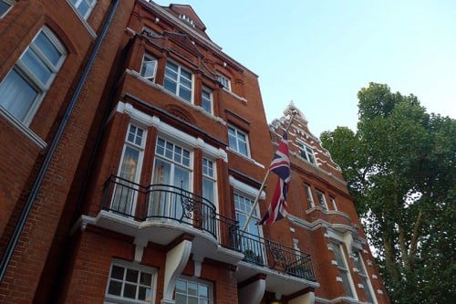 The exterior of the Draycott Hotel in London