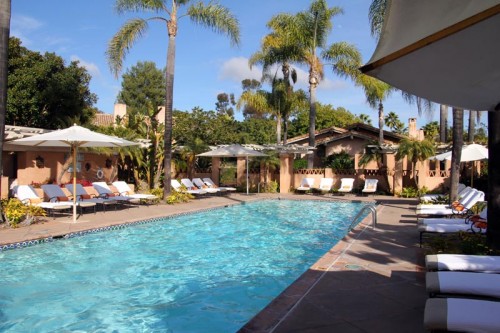 The pool at Rancho Valencia