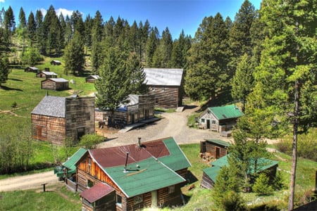Garnet Ghost Town is home to many well-preserved buidlings over 100 years of age