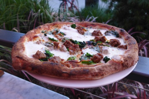 Michael's Pizzeria | Long Beach Sausage & rapini pizza