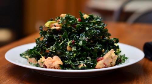 Soleto Trattoria & Pizza Bar | Los Angeles soleto-salmon- kale-salad