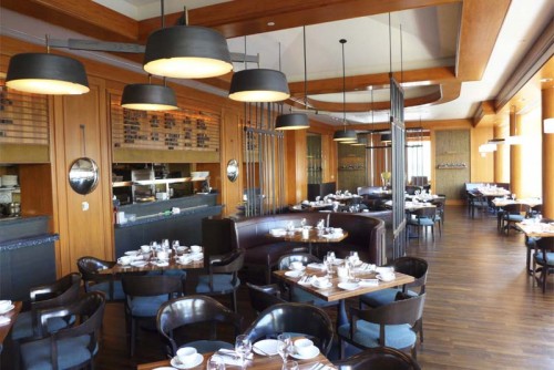 The interior of MKT Restaurant – Bar at Four Seasons Hotel San Francisco