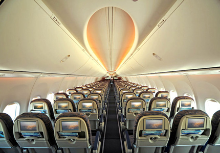 Boeing's Sky Interior as debuted at flydubai airlines Boeing's Sky Interior as debuted at flydubai airlines