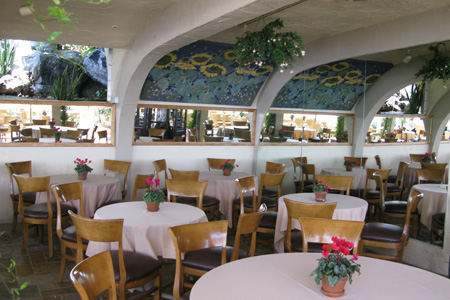 View of the interior dining room at Geoffrey's