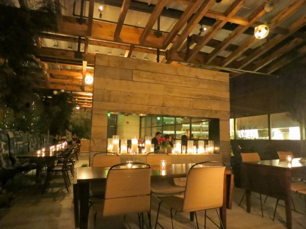 View of the patio at Hinoki & the Bird